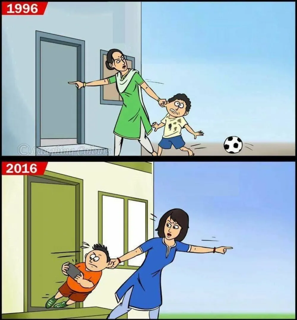 10 Ilustrasi Ini Menggambarkan Hidup Manusia Sebelum dan Sesudah Kecanduan Internet. Sedih Lihatnya 17
