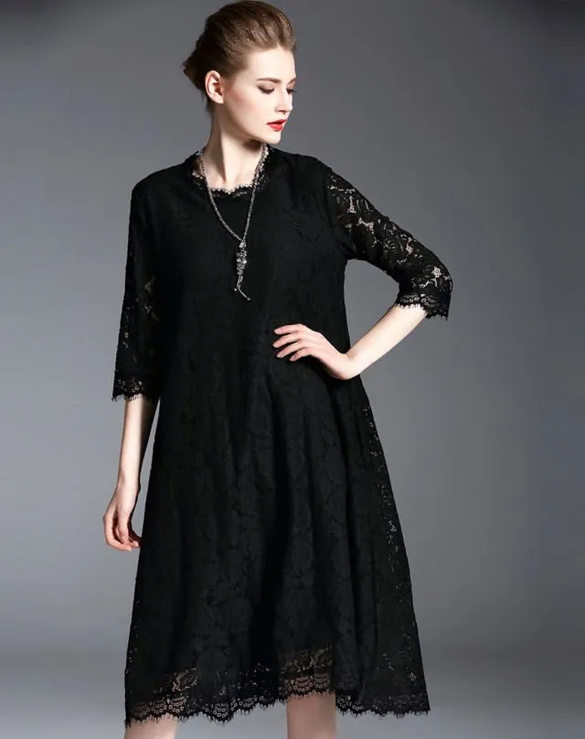 12 Inspirasi Loose Midi Dress untuk Acara Formal. Yang Satu Ini Jaminan Tidak Membentuk Lekuk Tubuh, Lho! 13