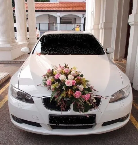 10+ Ide Dekor Hiasan Mobil Pengantin yang Unik & Keren 14