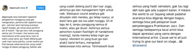 Mengutamakan Sarah Brightman, Panitia Matikan Paksa Lampu Panggung Afgan yang Sedang Tampil. Parah! 4