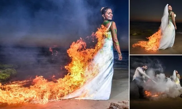 Inilah Prosedur Berbahaya Prewedding dengan Konsep Bakar Gaun yang Lagi Hits di Instagram. Ih, Ngeri! 7
