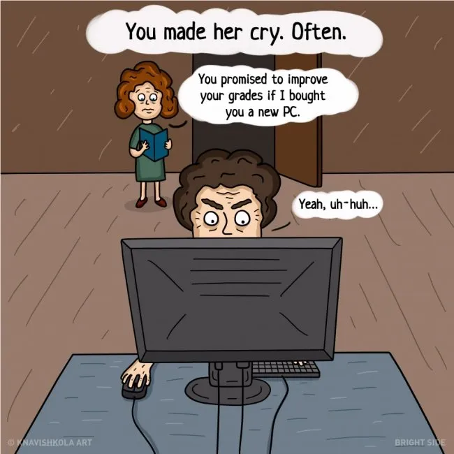 9 Ilustrasi ini Mampu Ingatkan Kamu Betapa Besar Pengorbanan Ibu untuk Anak-Anaknya. Jadi Kangen :( 13