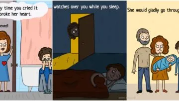 9 Ilustrasi ini Mampu Ingatkan Kamu Betapa Besar Pengorbanan Ibu untuk Anak-Anaknya. Jadi Kangen :(