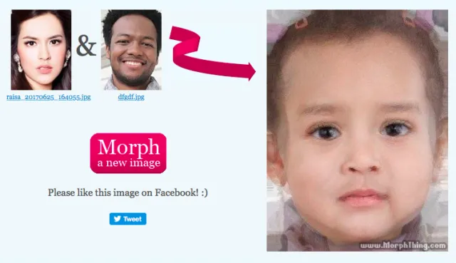 Lucu-lucuan Pakai Aplikasi Buat Lihat Muka Anak Raisa dan Hamish Kelak. Asli Gemesin Hasilnya :) 14