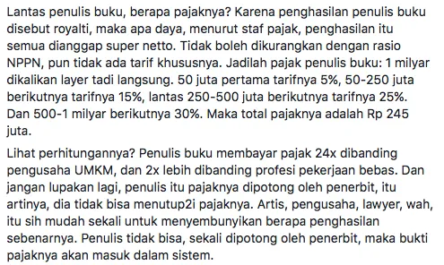 Tere Liye Berhenti Menerbitkan Buku Karena Ketidakadilan Pajak. Kalau Kayak Gini Siapa yang Keliru? 6