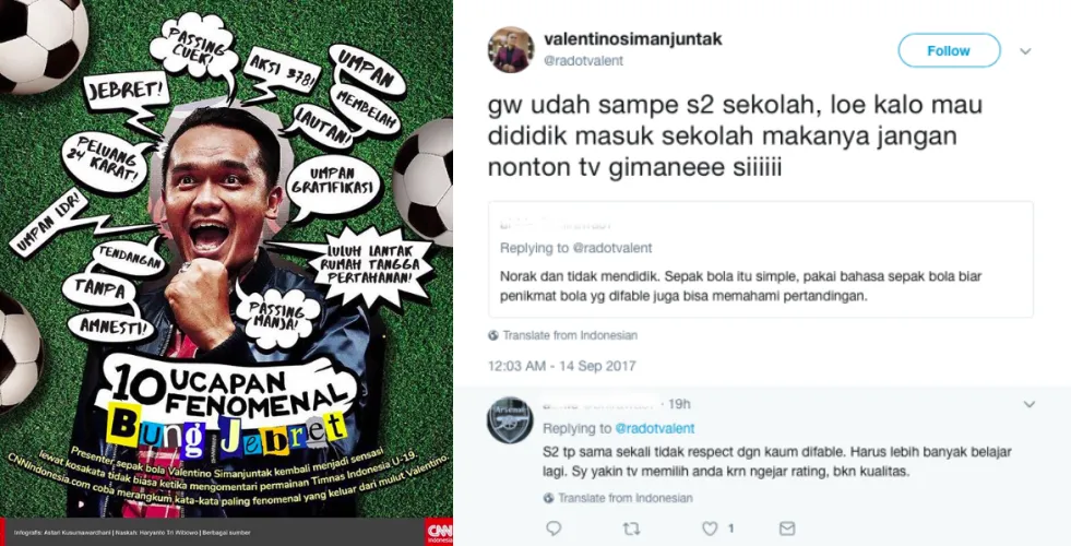 Valentino “Jebret” Simanjuntak Dibilang Norak dan Nggak Mendidik oleh Warganet, Gimana Menurut Kalian?