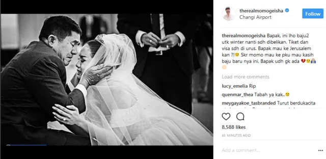 Di Tengah Duka Karena Kepergian Sang Ayah, Momo Geisha Dihujani Nyinyiran Warganet di Instagram 6