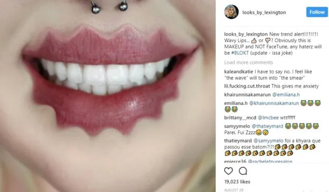Serba-serbi Squiggle Lips, Tren Bibir Berlekuk yang Kini Viral di Instagram. Kamu Mau Coba? 7
