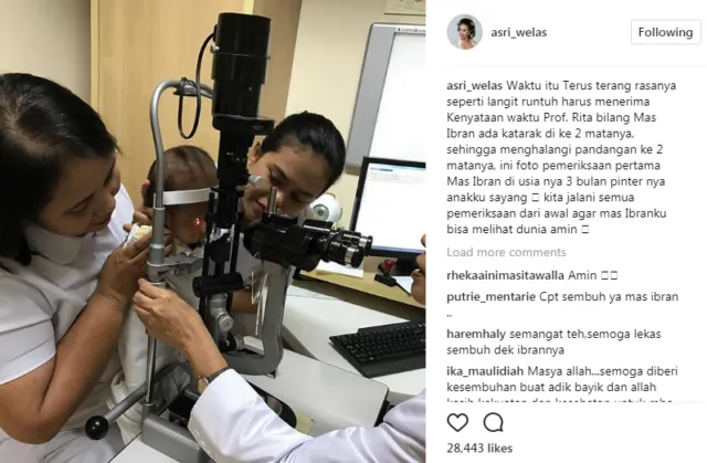 Anak Asri Welas Terkena Katarak di Usianya yang Baru 3 Bulan. Kita Doakan Agar Cepat Sembuh Yuk 6