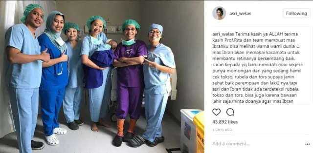 Anak Asri Welas Terkena Katarak di Usianya yang Baru 3 Bulan. Kita Doakan Agar Cepat Sembuh Yuk 10