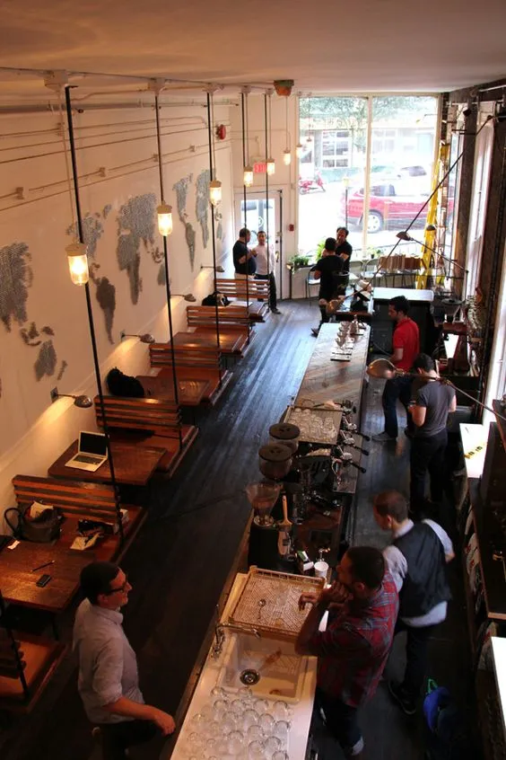 10 Desain Interior Cafe yang Minimalis & Kekinian 17