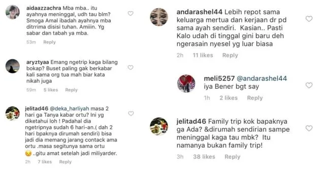 Di Tengah Duka Karena Kepergian Sang Ayah, Momo Geisha Dihujani Nyinyiran Warganet di Instagram 5