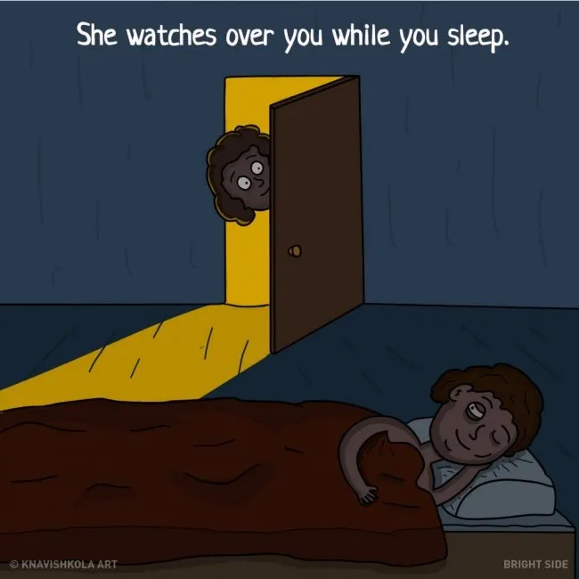9 Ilustrasi ini Mampu Ingatkan Kamu Betapa Besar Pengorbanan Ibu untuk Anak-Anaknya. Jadi Kangen :( 10