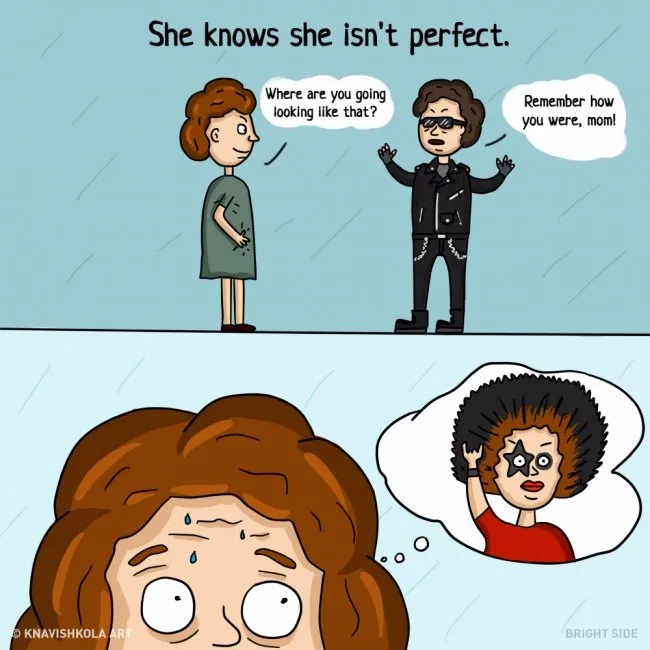 9 Ilustrasi ini Mampu Ingatkan Kamu Betapa Besar Pengorbanan Ibu untuk Anak-Anaknya. Jadi Kangen :( 16