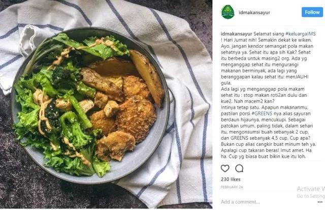 6 Akun Instagram yang Perlu Kamu Kepoin untuk Menjalankan Diet Sehat. Folow Yuk, Siapa Tahu Bermanfaat 12