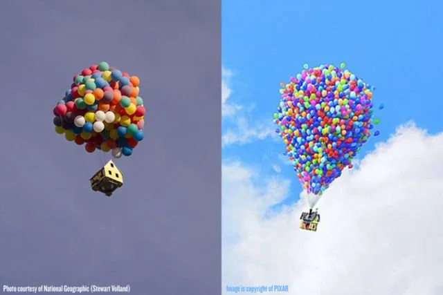 Kayak Film Up, Orang Ini Sukses Melayang dengan 20,000 Balon. Terbang Pakai Balon Bukan Fiksi Doang 18