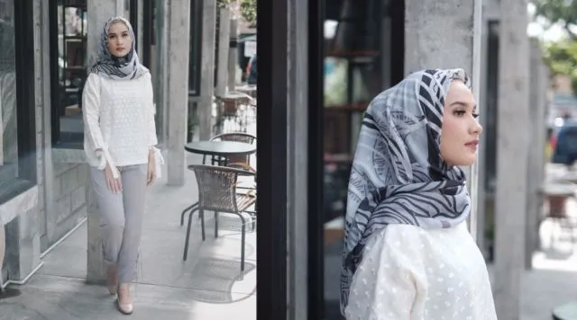 13 Ragam Tampilan Hijab Voal yang Lembut dan Anti Gerah. Simpel Tapi Cantik! 24