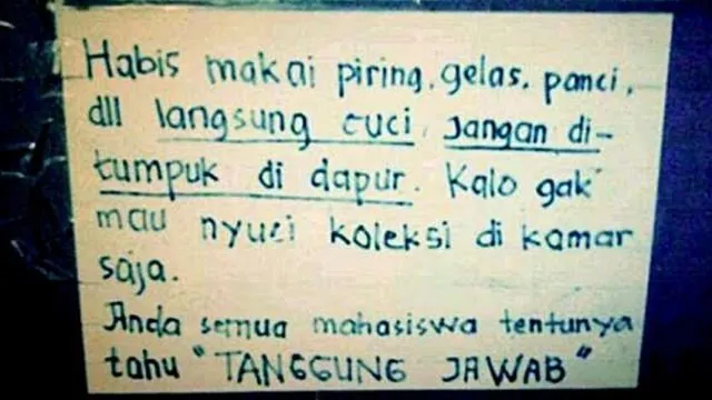 Anak Kos Harusnya Sudah Akrab dengan 15 Tulisan Ini. Mana yang Bikin Panas-Dingin? 27