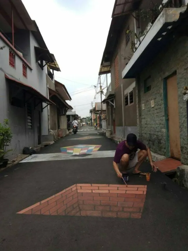 Kampung 3D di Depok Mendadak Viral. Begini Foto-Foto Kerennya! 12