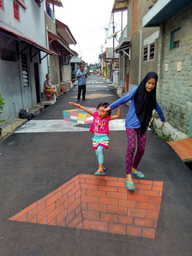Kampung 3D di Depok Mendadak Viral. Begini Foto-Foto Kerennya! 16