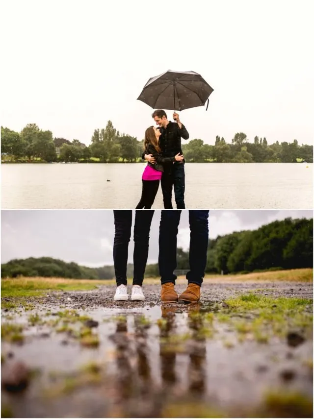 18 Inspirasi Foto Prewedding Romatis Saat Hujan. Basah? Bukan Masalah! 28