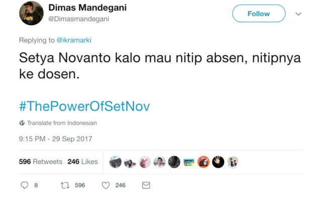 Kocak! Bebas dari Status Tersangka, Warganet Usung Tagar #ThePowerOfSetNov 32