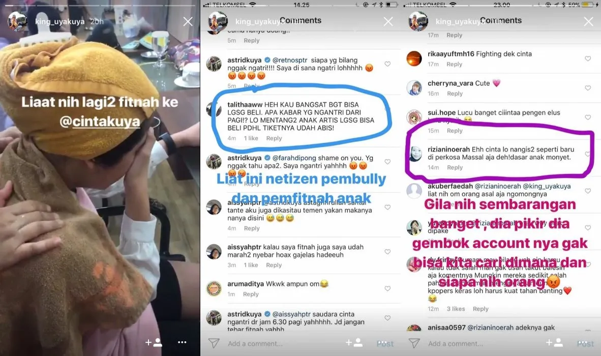 Lagi, Cinta Kuya Dibully Soal Tiket, Uya Buru Warganet Sampai Ketemu