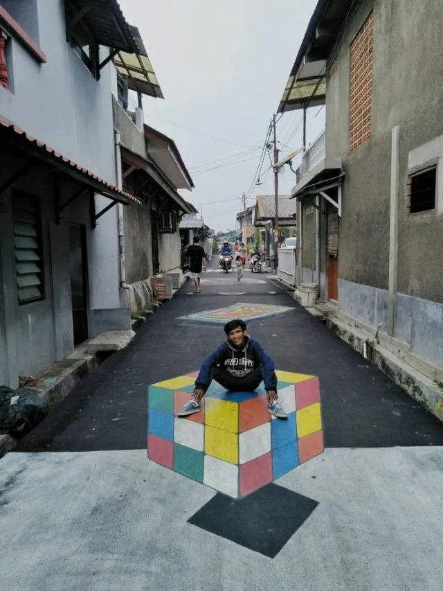 Kampung 3D di Depok Mendadak Viral. Begini Foto-Foto Kerennya! 10