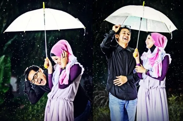 18 Inspirasi Foto Prewedding Romatis Saat Hujan. Basah? Bukan Masalah! 26