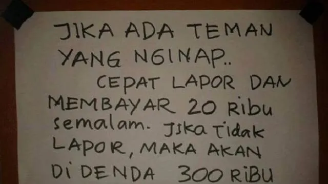 Anak Kos Harusnya Sudah Akrab dengan 15 Tulisan Ini. Mana yang Bikin Panas-Dingin? 28