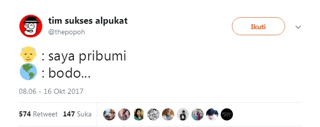 Kocak! Ini Reaksi Warganet Soal Pidato 'Pribumi' Gubernur Baru Jakarta 22