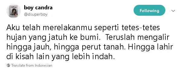 13 Tweet Boy Candra Ini Menyayat tapi Menguatkan, Momen Putus Tak Lagi Sejahanam Dulu 14