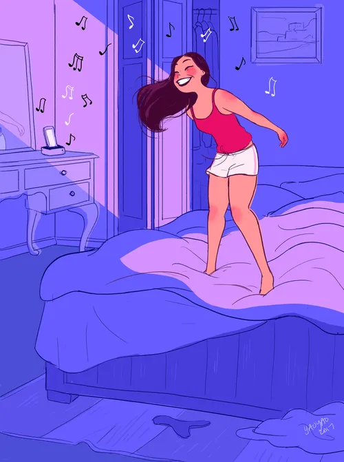 16 Ilustrasi yang Gambarkan Jatuh Bangun Kehidupan Cewek Single di Perantauan. Mana nih Suaranya? 29
