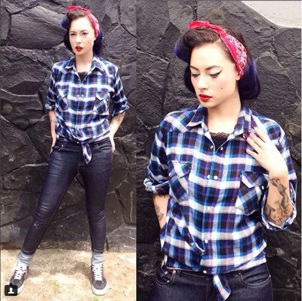 Style Unik Pin Up Girl Tahun 50-an Ala Claudia Adinda. Melihat Fotonya Serasa Memutar Mesin Waktu! 12