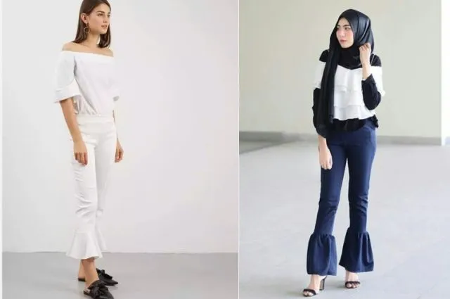 18 Padu Padan Celana Trompet yang Bikin Kamu Lebih Atraktif. Selamat Tinggal Jeans Ketat! 32