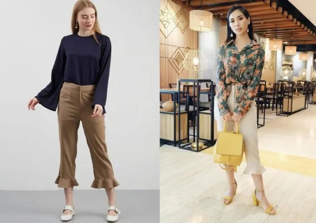 18 Padu Padan Celana Trompet yang Bikin Kamu Lebih Atraktif. Selamat Tinggal Jeans Ketat! 35