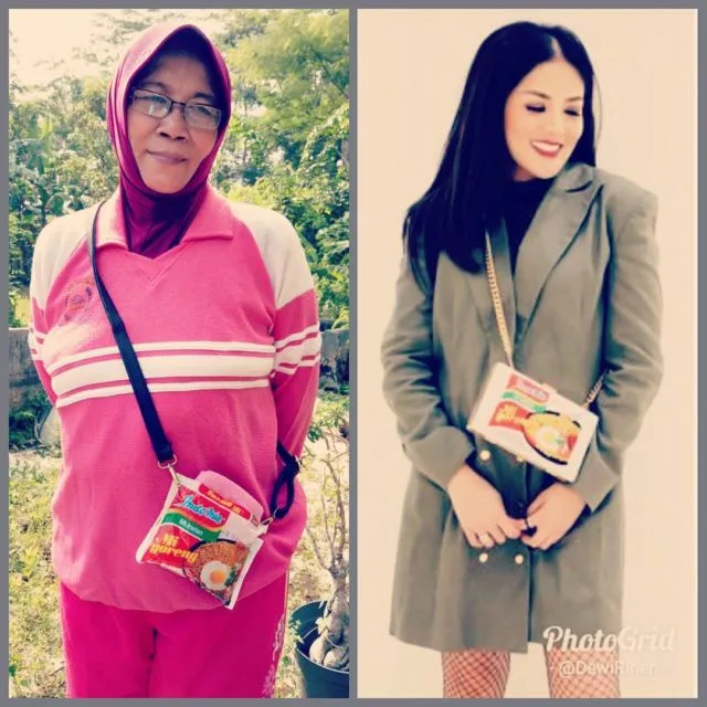 Nindy Ayunda Pakai Tas dengan Bungkus Mi Instan, Warganet Ramai-Ramai Ikuti Tren Unik Ini. Mau Coba? 15