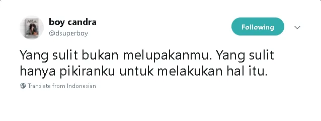 13 Tweet Boy Candra Ini Menyayat tapi Menguatkan, Momen Putus Tak Lagi Sejahanam Dulu 18