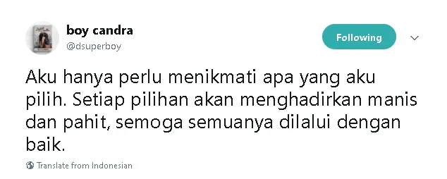 13 Tweet Boy Candra Ini Menyayat tapi Menguatkan, Momen Putus Tak Lagi Sejahanam Dulu 19