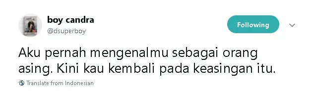 13 Tweet Boy Candra Ini Menyayat tapi Menguatkan, Momen Putus Tak Lagi Sejahanam Dulu 20