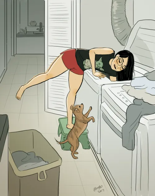 16 Ilustrasi yang Gambarkan Jatuh Bangun Kehidupan Cewek Single di Perantauan. Mana nih Suaranya? 23