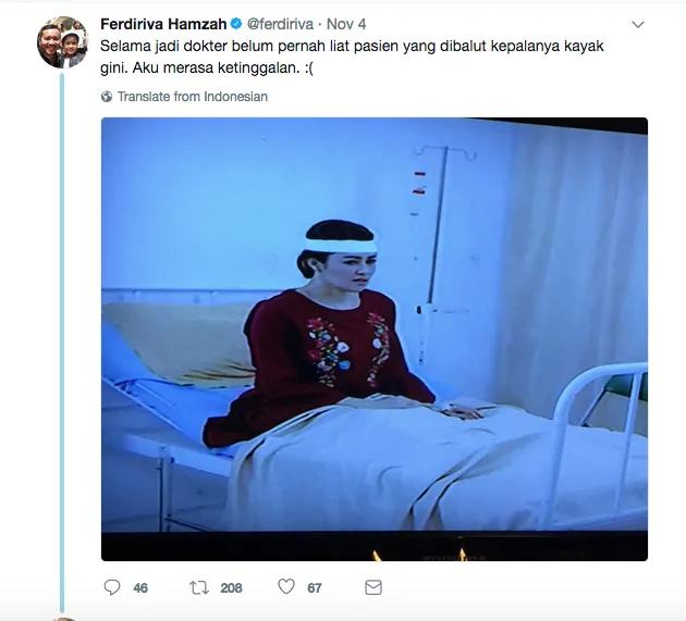 Dokter ini Tanya Soal Letak Perban Pasien di Sinetron, 14 Skenario dari Warganet Malah Bikin Ngakak! 15