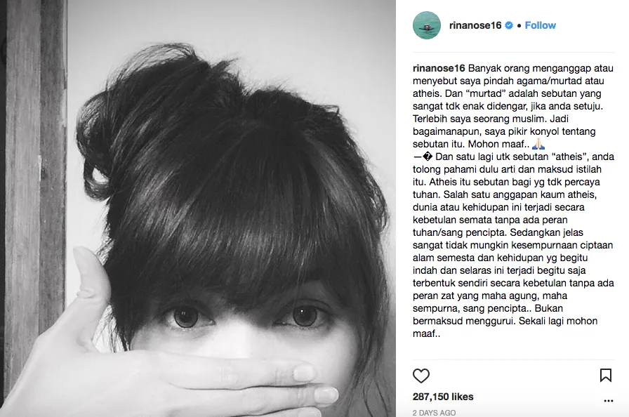 Ada Akun Palsu Rina Nose yang Menyebar Isu-Isu Baru, Awas, Kita Harus Bisa Bedain! 5