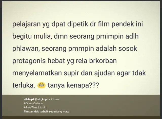 Cek 13 Meme #SaveTiangListrik Ini, Buruan Disimak, Keburu Pada Dituntut Lho #eh 26