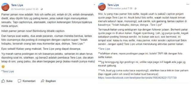 Ungkapkan Kekesalan, Tere Liye Gegerkan Jagat Maya. Cuma Cari Sensasi atau Memang Bikin Emosi, Bang? 5