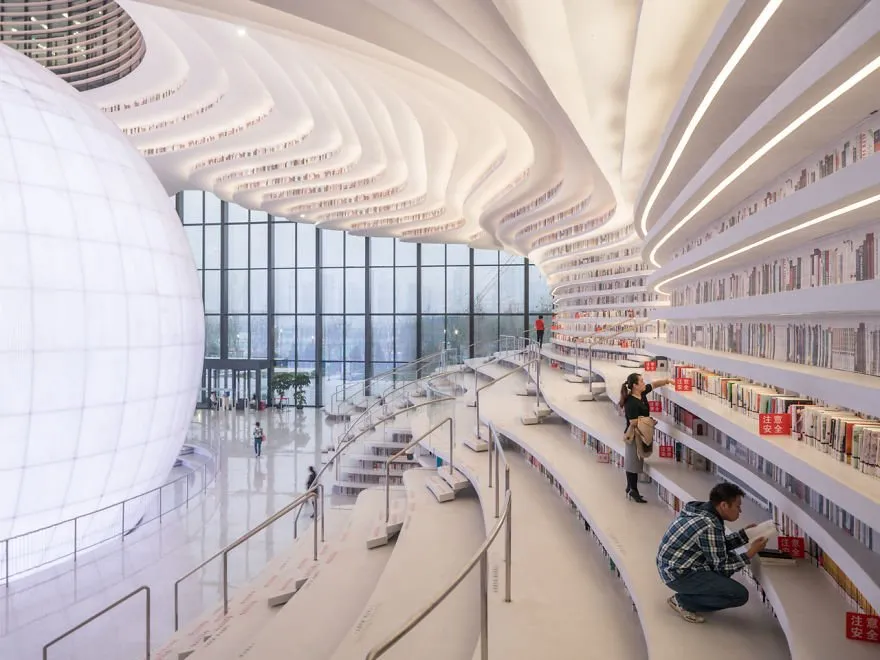 Perpustakaan Paling Keren Se-Dunia Dibangun di China. Ada 1,2 Juta Buku di Sana! 12