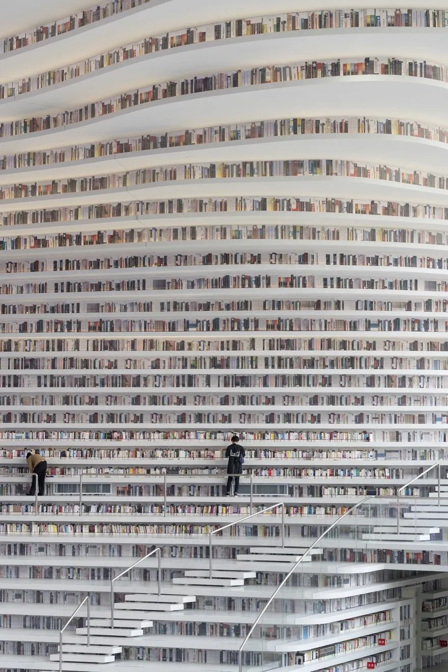 Perpustakaan Paling Keren Se-Dunia Dibangun di China. Ada 1,2 Juta Buku di Sana! 14