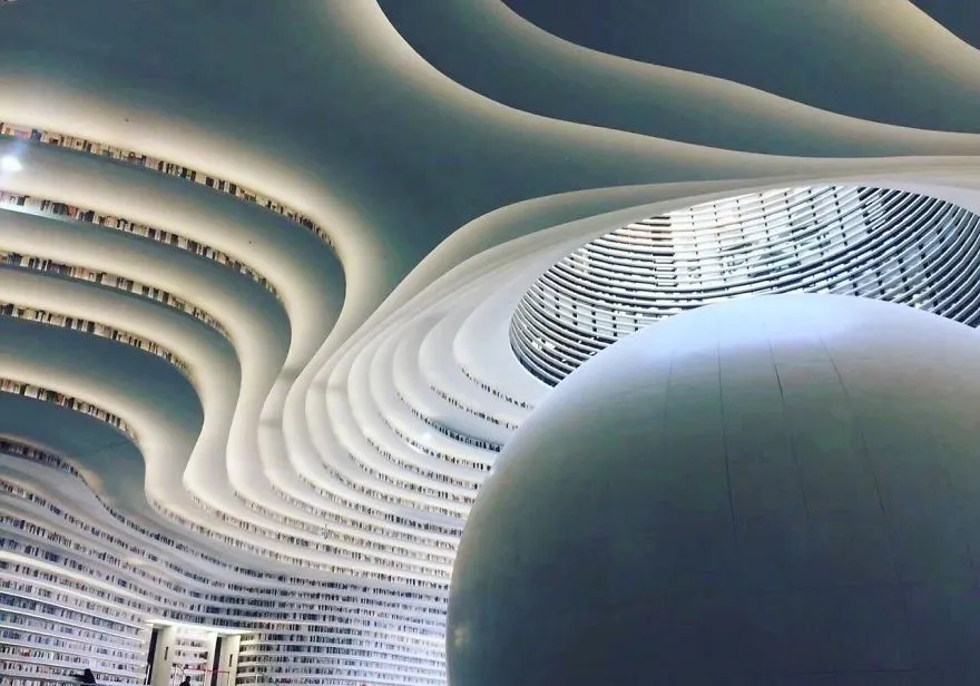 Perpustakaan Paling Keren Se-Dunia Dibangun di China. Ada 1,2 Juta Buku di Sana! 13