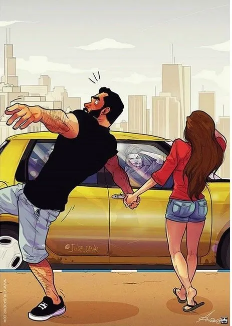 13 Ilustrasi Ini Gambarkan Kelakuan Cewek yang Bikin Geregetan. Para Cowok Harap Sabar! 23