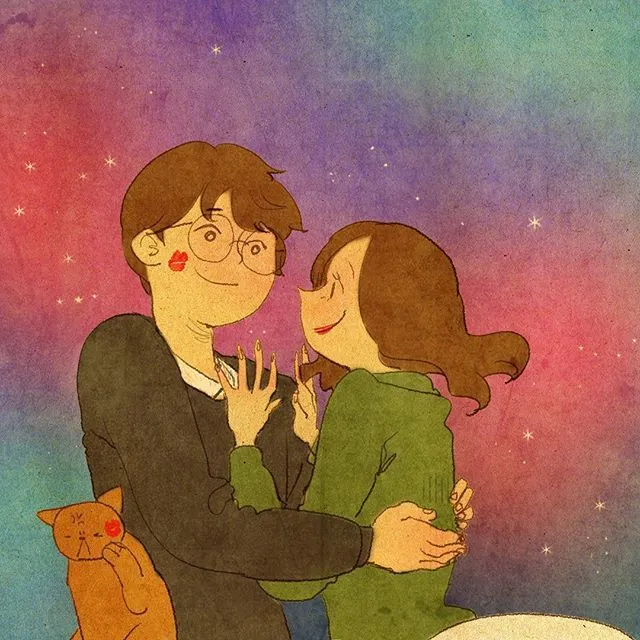 29 Ilustrasi Lucu yang Ingatkan Kita Soal Momen Spesial Bareng Kekasih. Duh, Bikin Baper Nggak Sih? 39